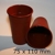 POT ROUND, 75 x 110 mm, plastic, brown